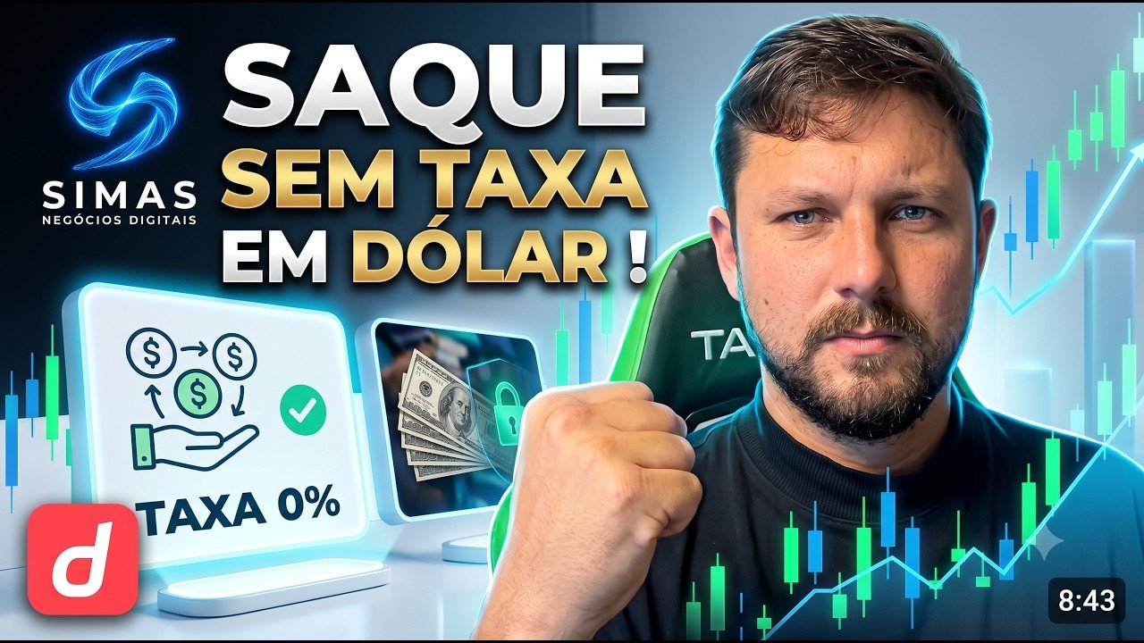 Saque sem taxa em dólar na Deriv !