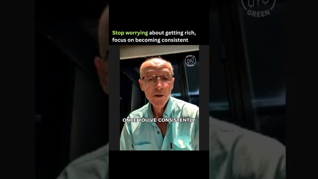 Stop worrying about getting rich, focus on becoming consistent #trading  #daytrading #forex #stocks
