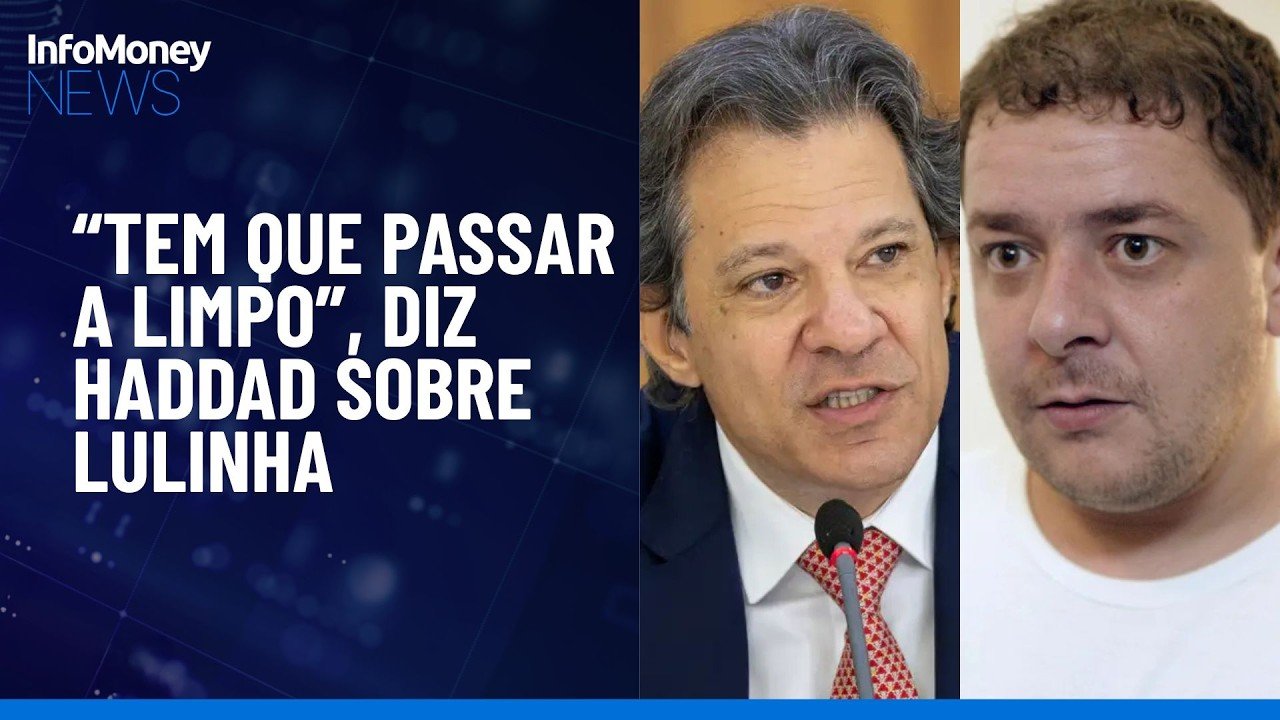 “Tem que passar a limpo”, diz Haddad sobre filho de Lula | InfoMoney News