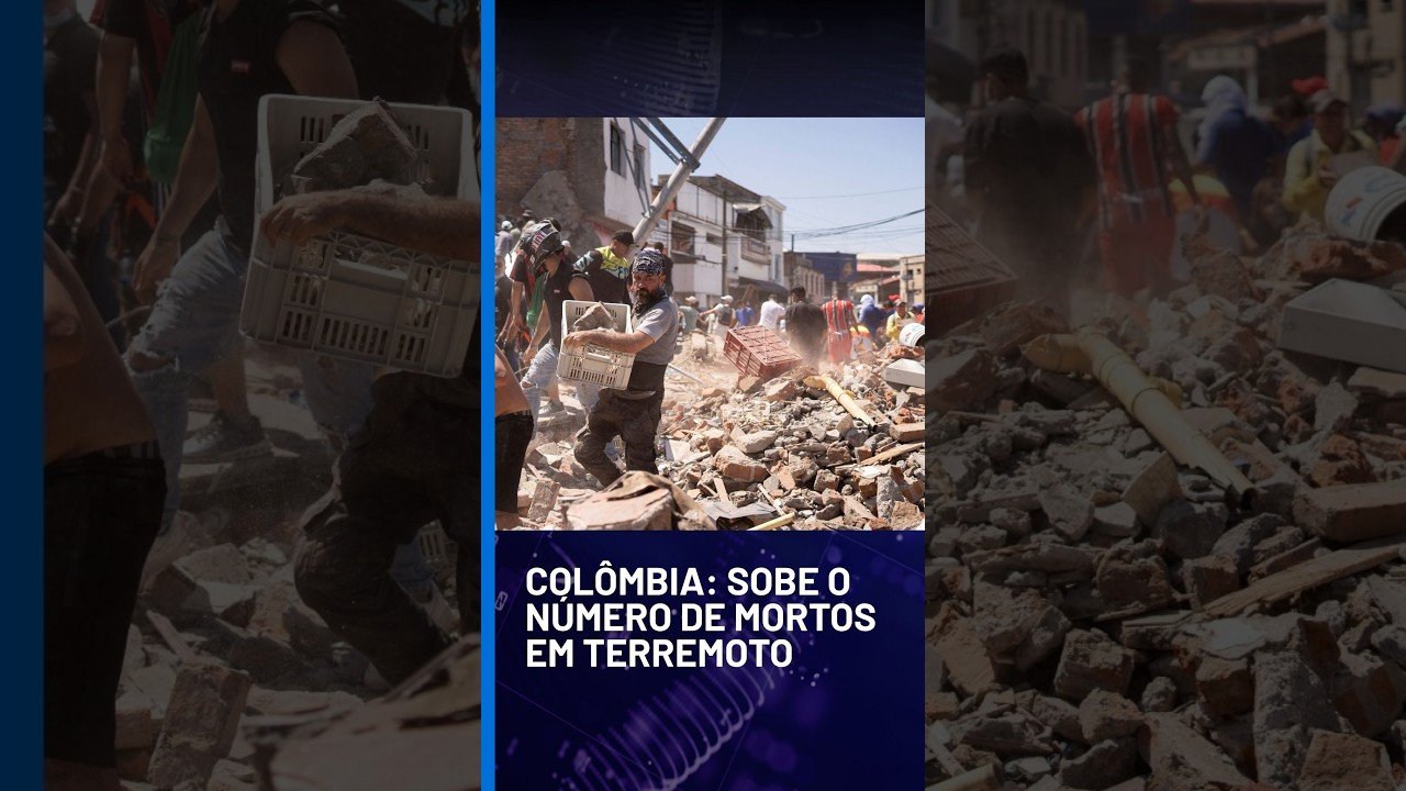 Terremoto derruba prédios e deixa mortos na Colômbia