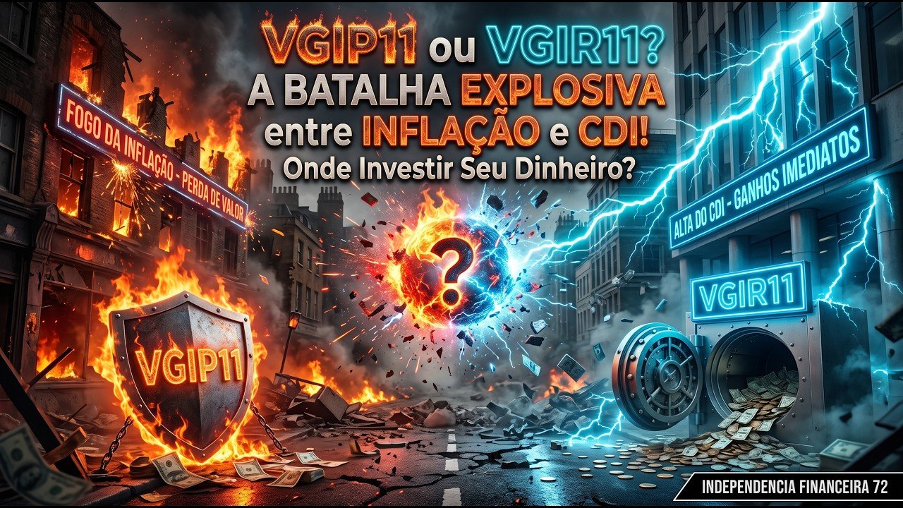 #VGIP11 ou #VGIR11 ? A BATALHA EXPLOSIVA entre INFLAÇÃO e CDI! Onde Investir Seu Dinheiro?