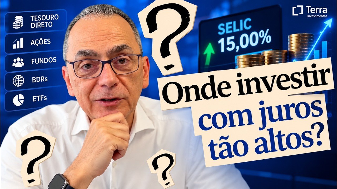 ⁉️ Juros altos: Renda Fixa ou Bolsa? Onde investir agora