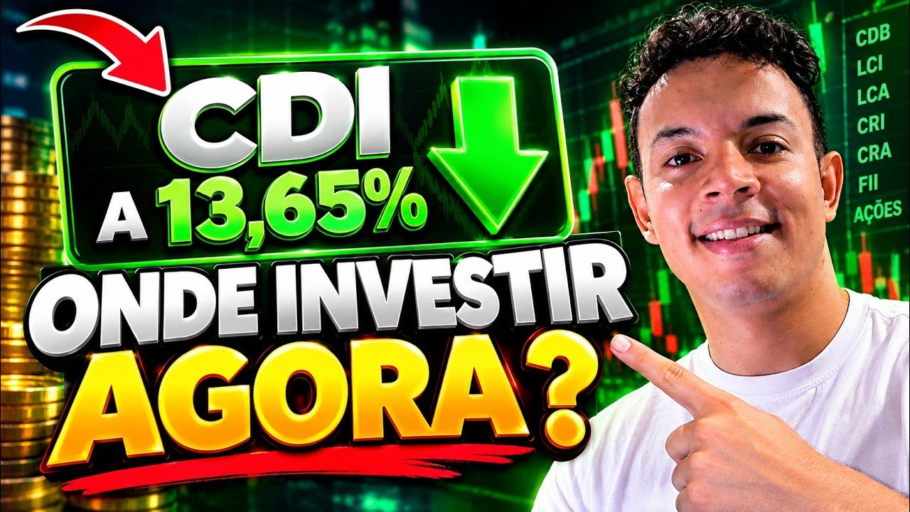 A SELIC BAIXOU PARA 13,75%, ONDE VAI INVESTIR O SEU DINHEIRO