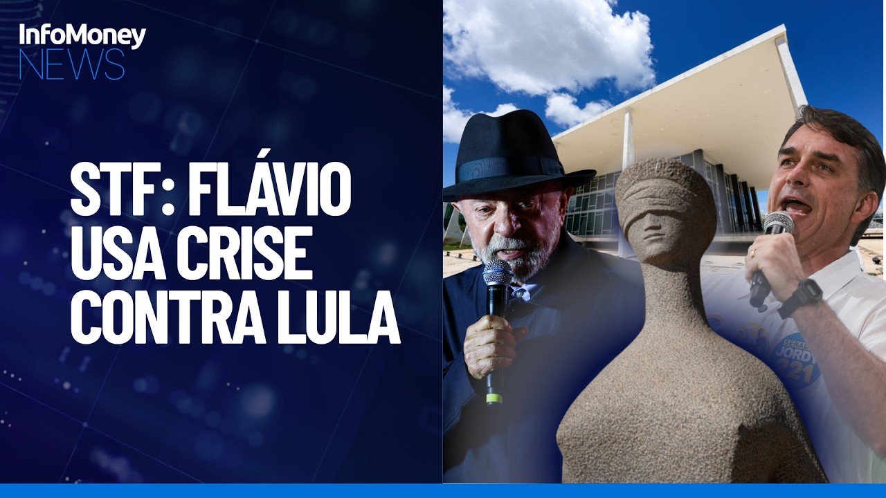 Campanha de Flávio usa crise no STF como munição contra Lula | InfoMoney News