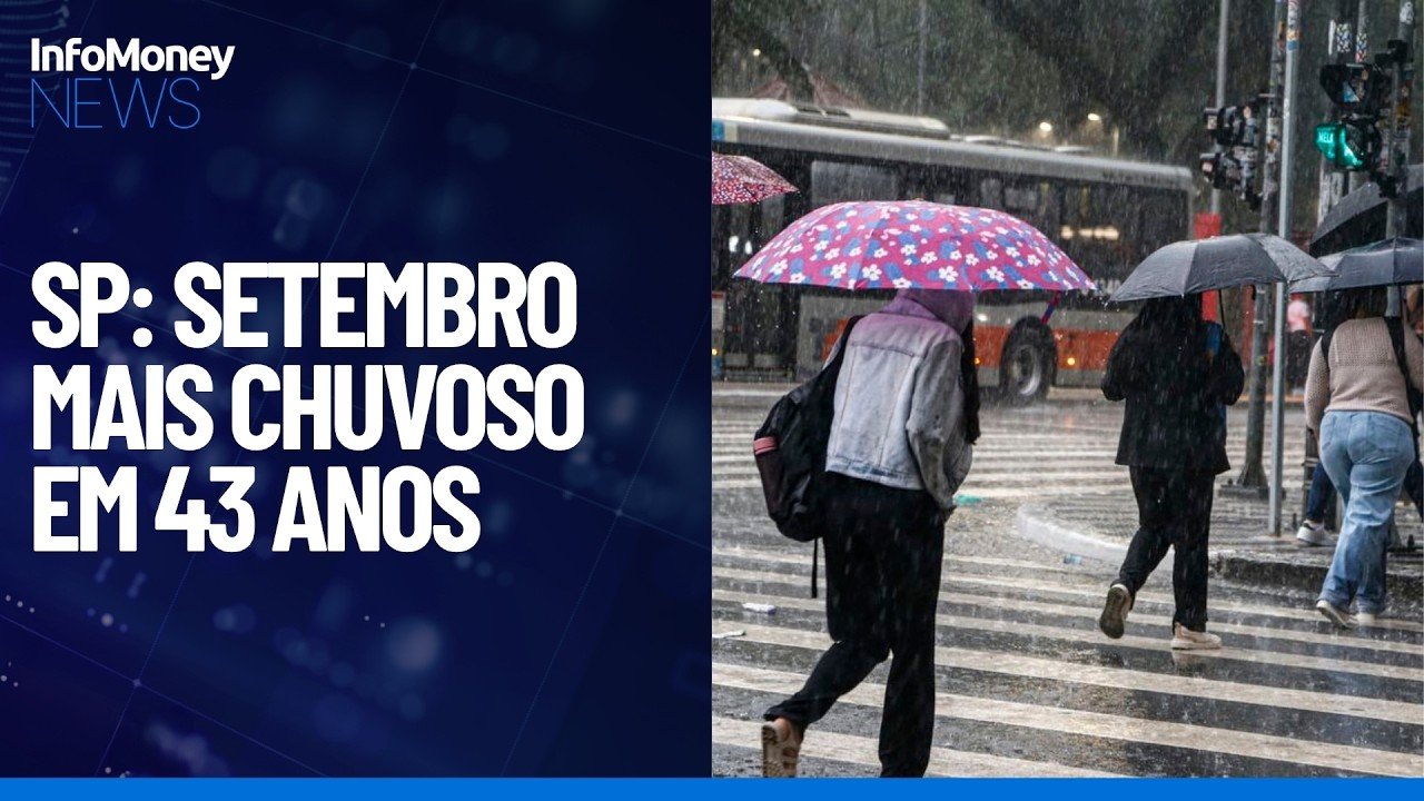 Cidade de São Paulo já registra o mês de setembro mais chuvoso desde 1943 | InfoMoney News