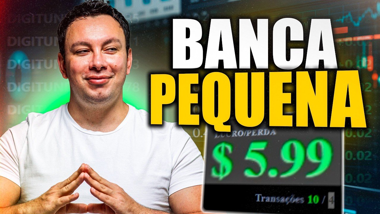 COMO OPERAR NA DERIV BOT COM BANCA PEQUENA E POUCO TEMPO (AO VIVO, PASSO A PASSO)