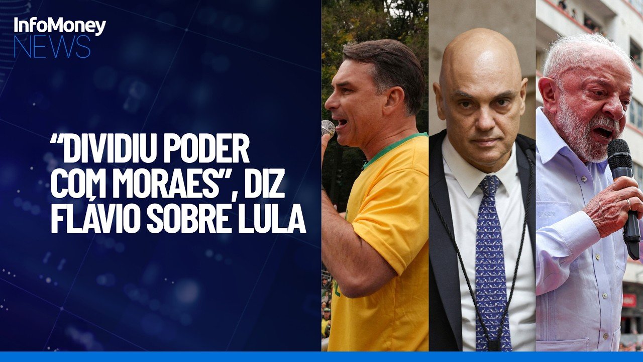 Flávio diz que Lula “dividiu seu poder” com Moraes | InfoMoney News