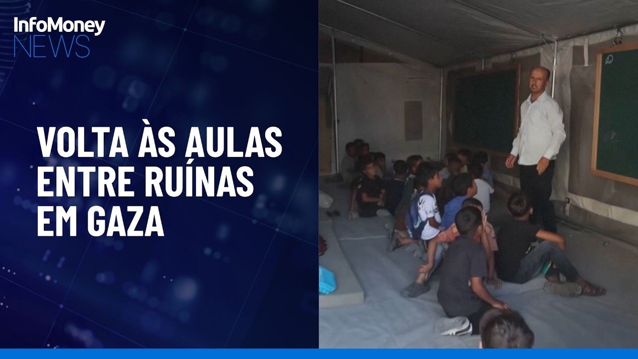 Gaza: 541 mil alunos voltam a escolas destruídas pela guerra | InfoMoney News