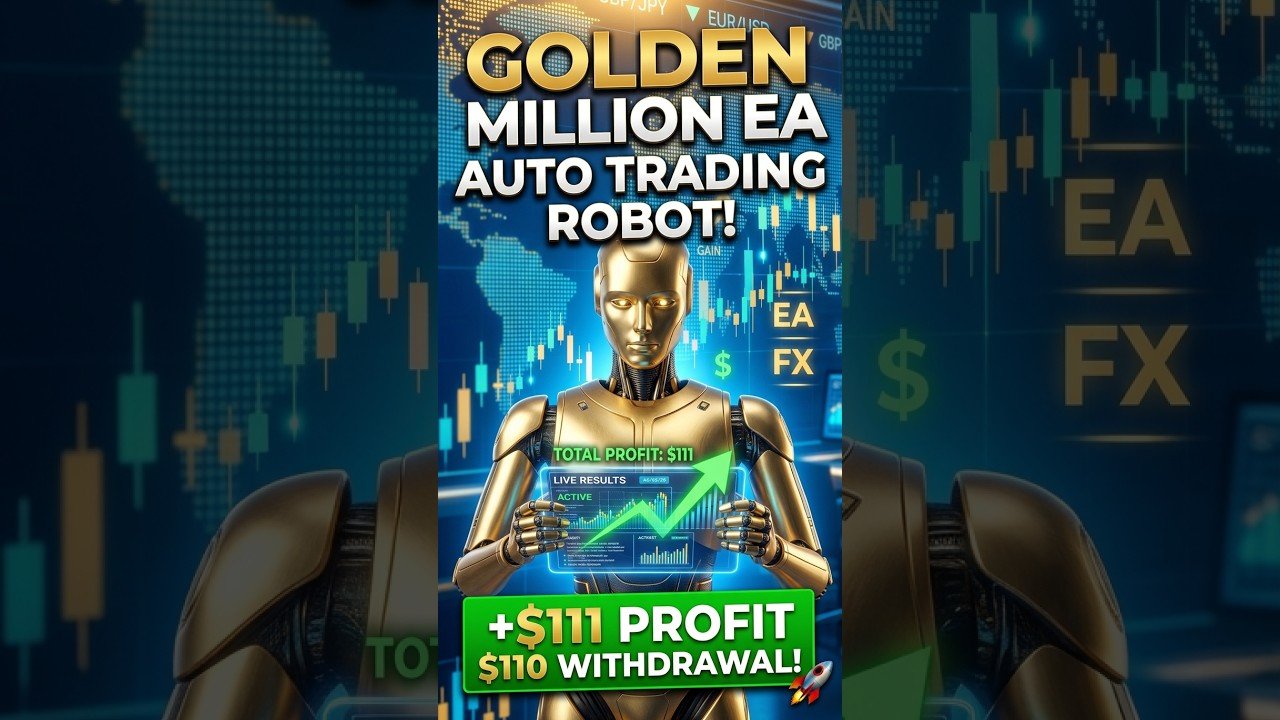 Golden Million EA 🤖 | AI Auto Trading Robot for Boom & Crash | Deriv MT5 Trading #trading #fyp