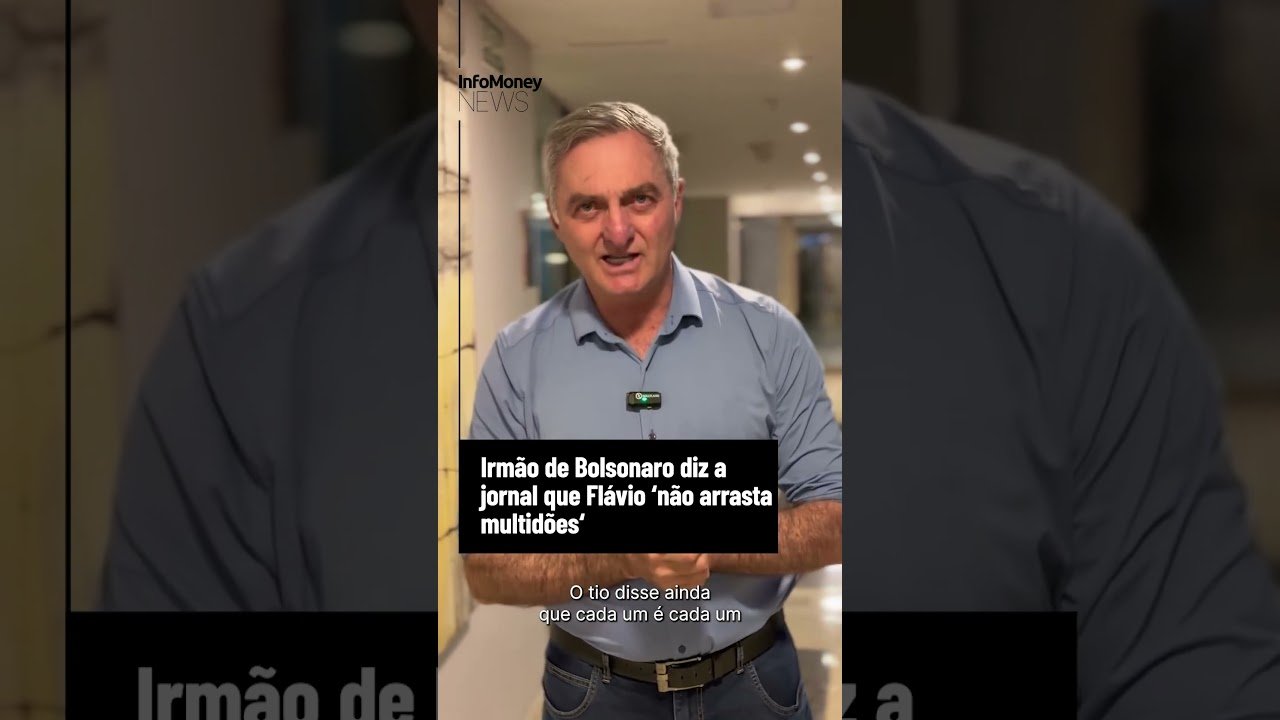 Irmão de Bolsonaro diz a jornal que Flávio ‘não arrasta multidões’ | InfoMoney News