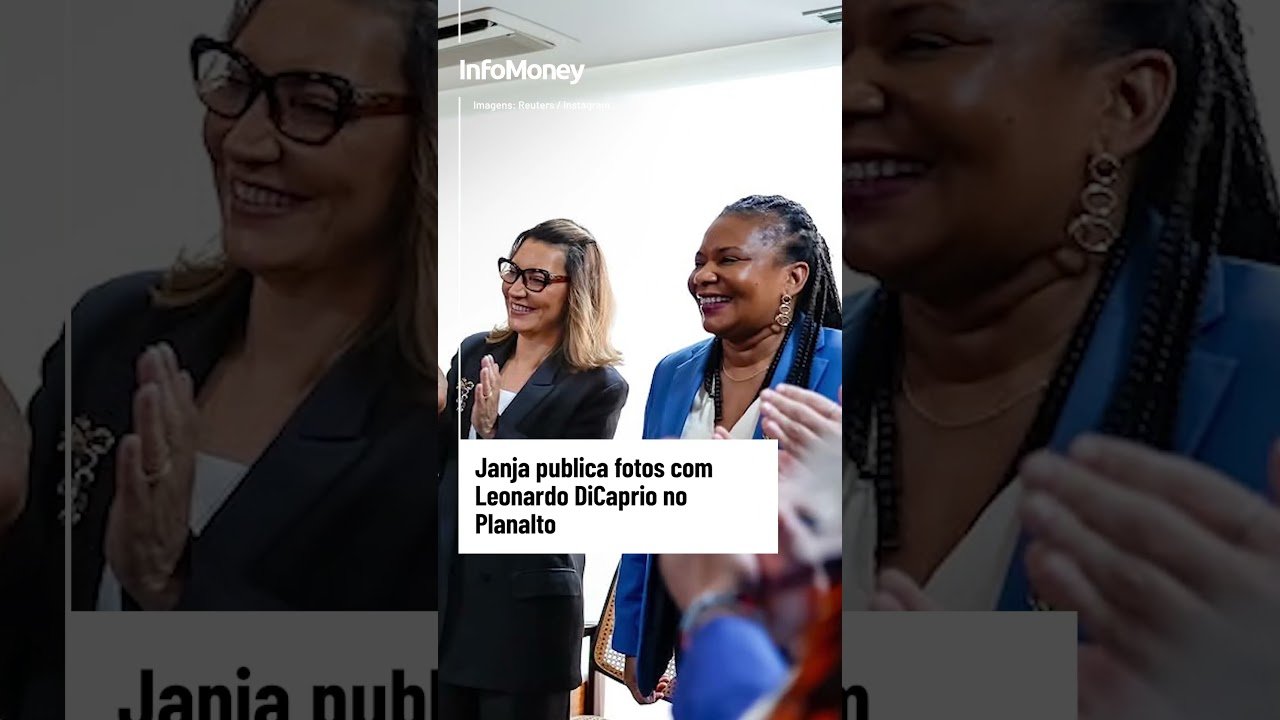 Janja publica fotos com Leonardo DiCaprio no Planalto | InfoMoney News