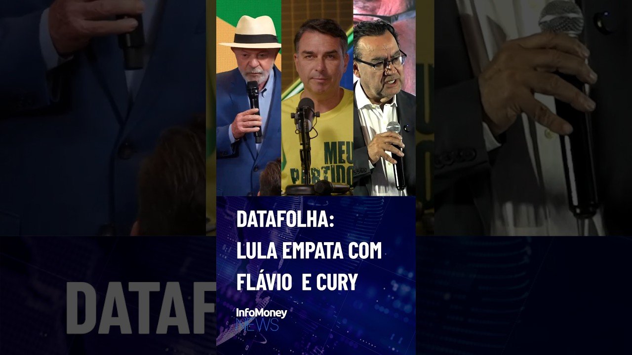 Lula empata com Flávio e Cury no 2º turno, mostra Datafolha | InfoMoney News