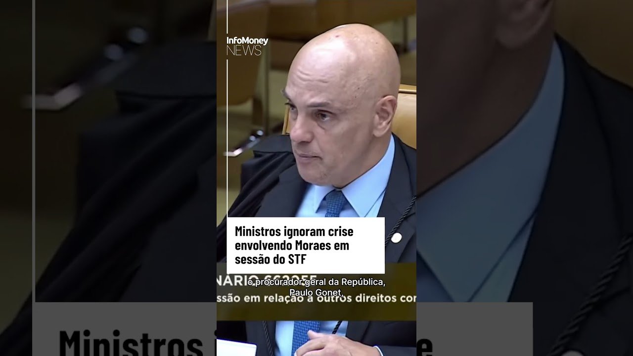 Ministros ignoram crise envolvendo Moraes em sessão do STF | InfoMoney News