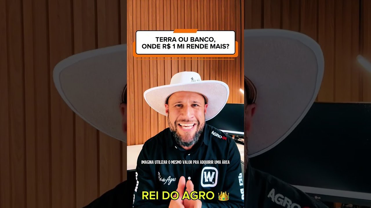 ONDE INVESTIR R$ 1 MILHÃO? NA TERRA OU BANCO?