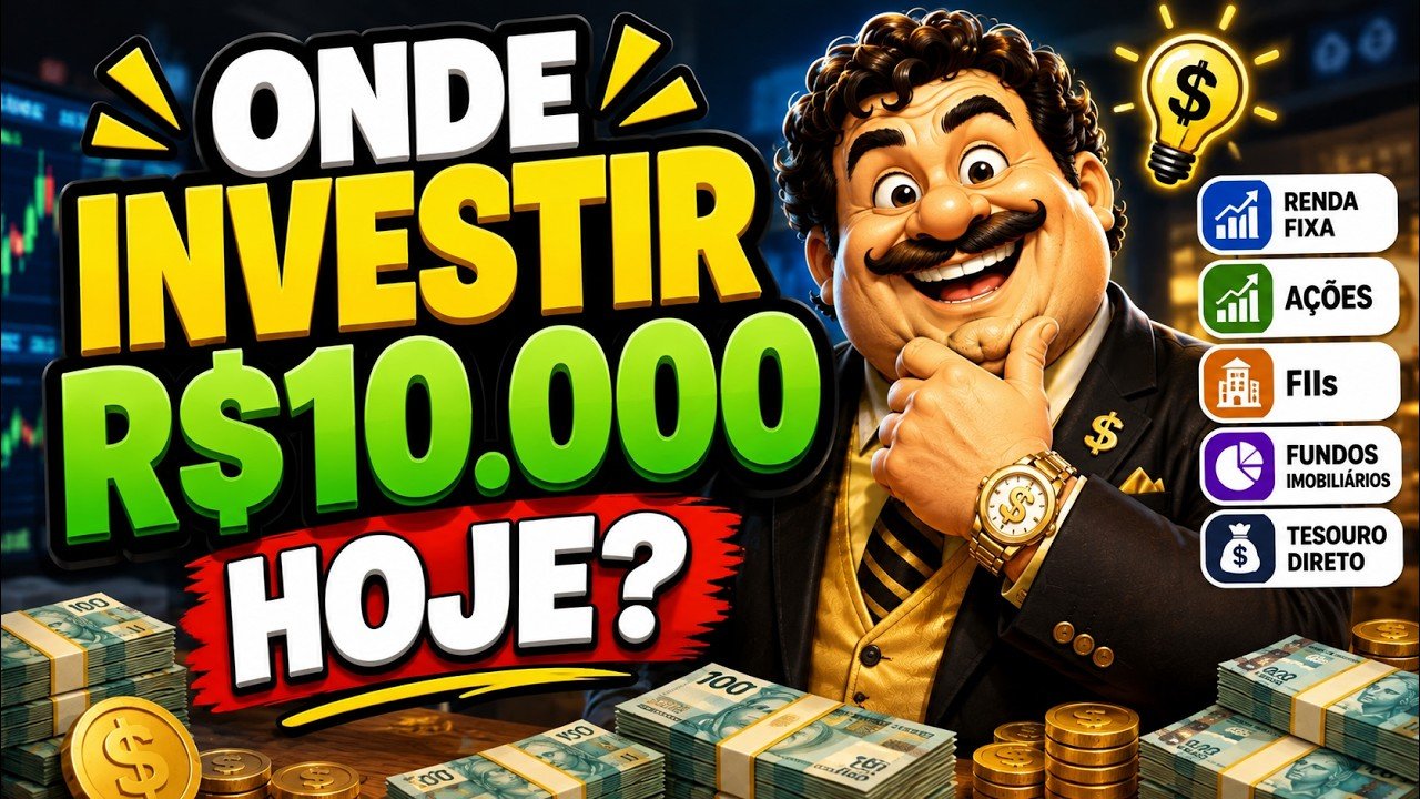 Onde investir R$10.000 hoje?