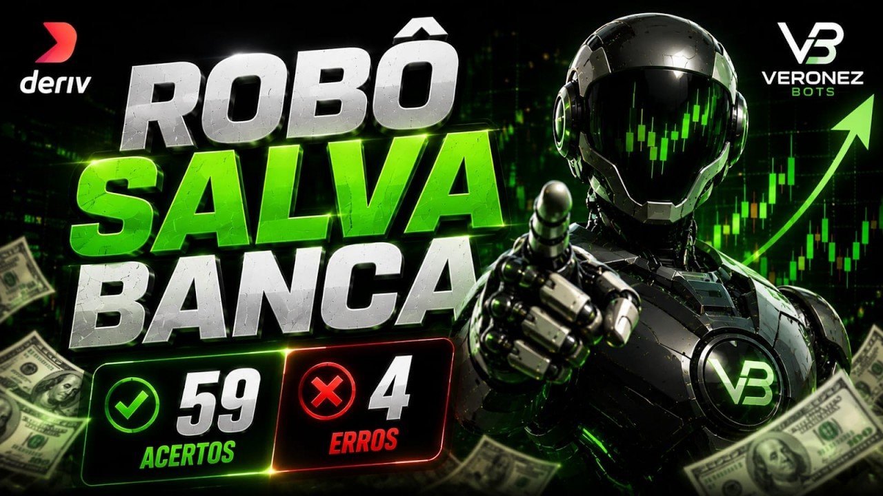 OPERANDO CONTA DE 11 DÓLARES – Robô SALVA BANCA –  Operação 100% automática na Deriv.com