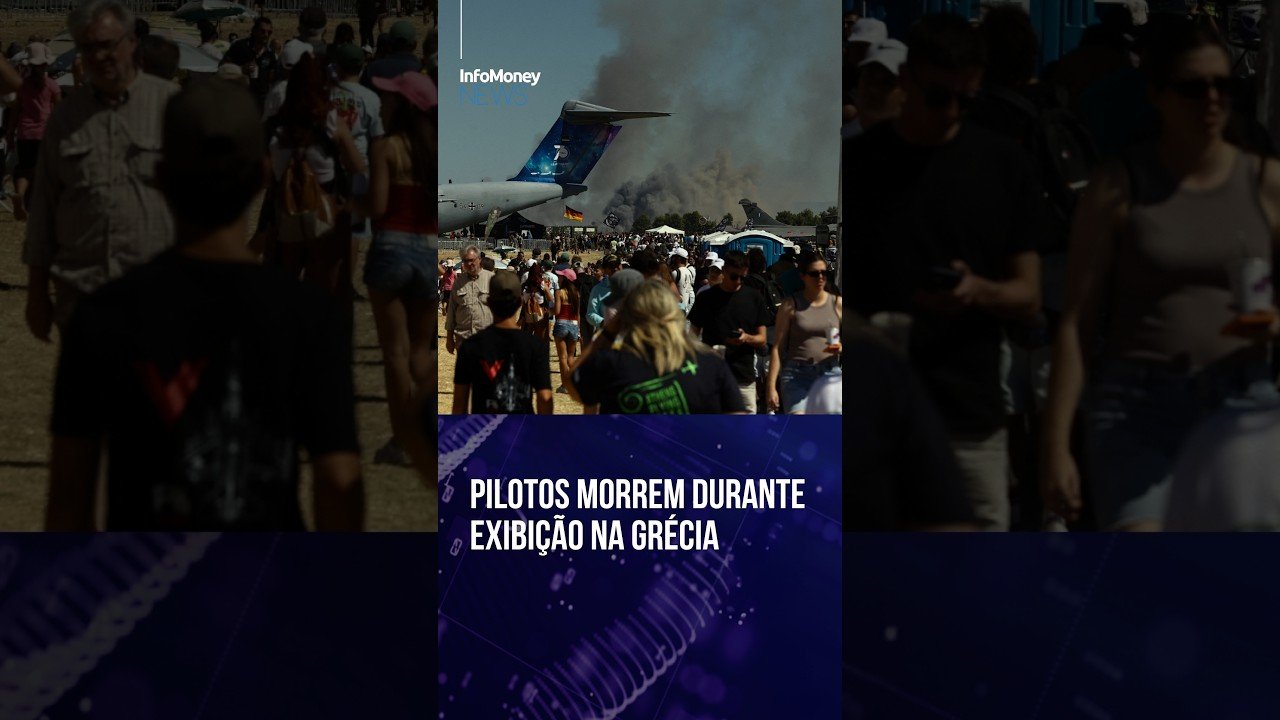 Pilotos morrem em queda de caça na Grécia, durante exibição aérea | InfoMoney News