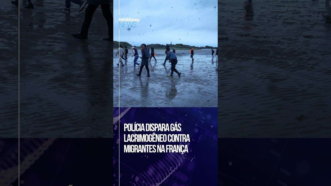 Polícia dispara gás lacrimogêneo contra migrantes na França | InfoMoney News