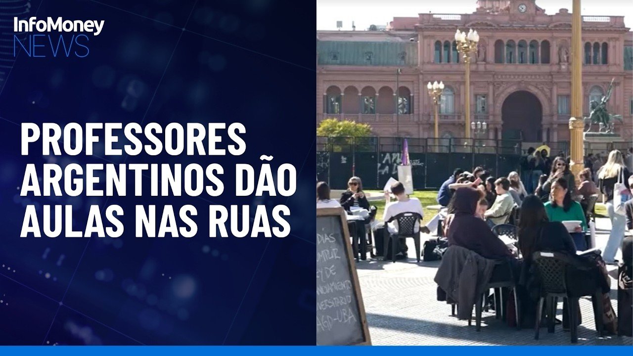 Professores argentinos realizam aulas nas ruas exigindo orçamento universitário | InfoMoney News