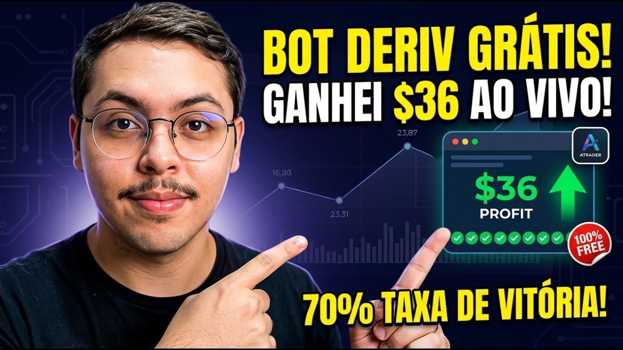Quanto um Robô GRÁTIS na Deriv Faz em 10 Minutos