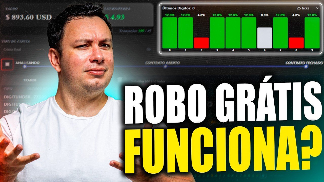 ROBÔ GRÁTIS na Deriv REALMENTE Funciona? (Testei e o Resultado Foi Chocante)