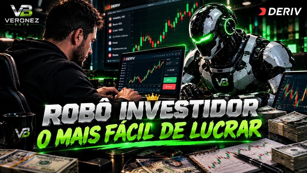 Robô INVESTIDOR – O mais fácil de operar e lucrar – Menor custo