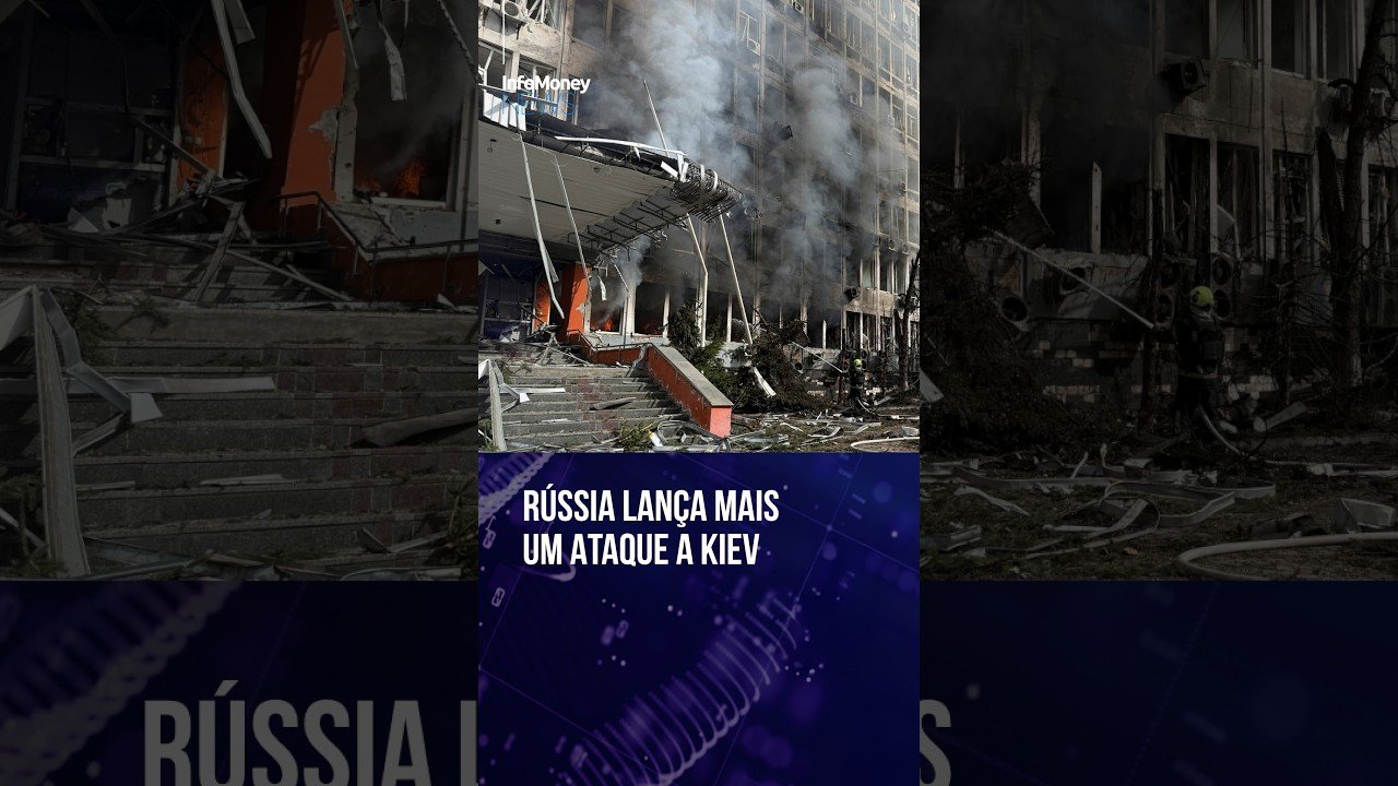 Rússia ataca Kiev com drones, mata 2 e fere 23 | InfoMoney News