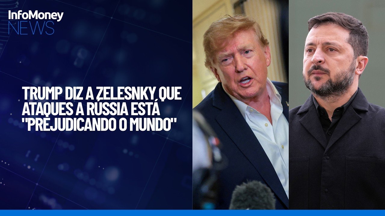 Trump diz a Zelensky para parar de atacar diesel russo | InfoMoney News