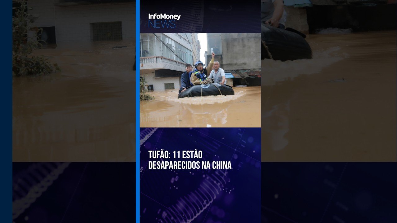 Tufão Saudel provoca deslizamento na China; 1 morre e 11 desaparecem | InfoMoney News