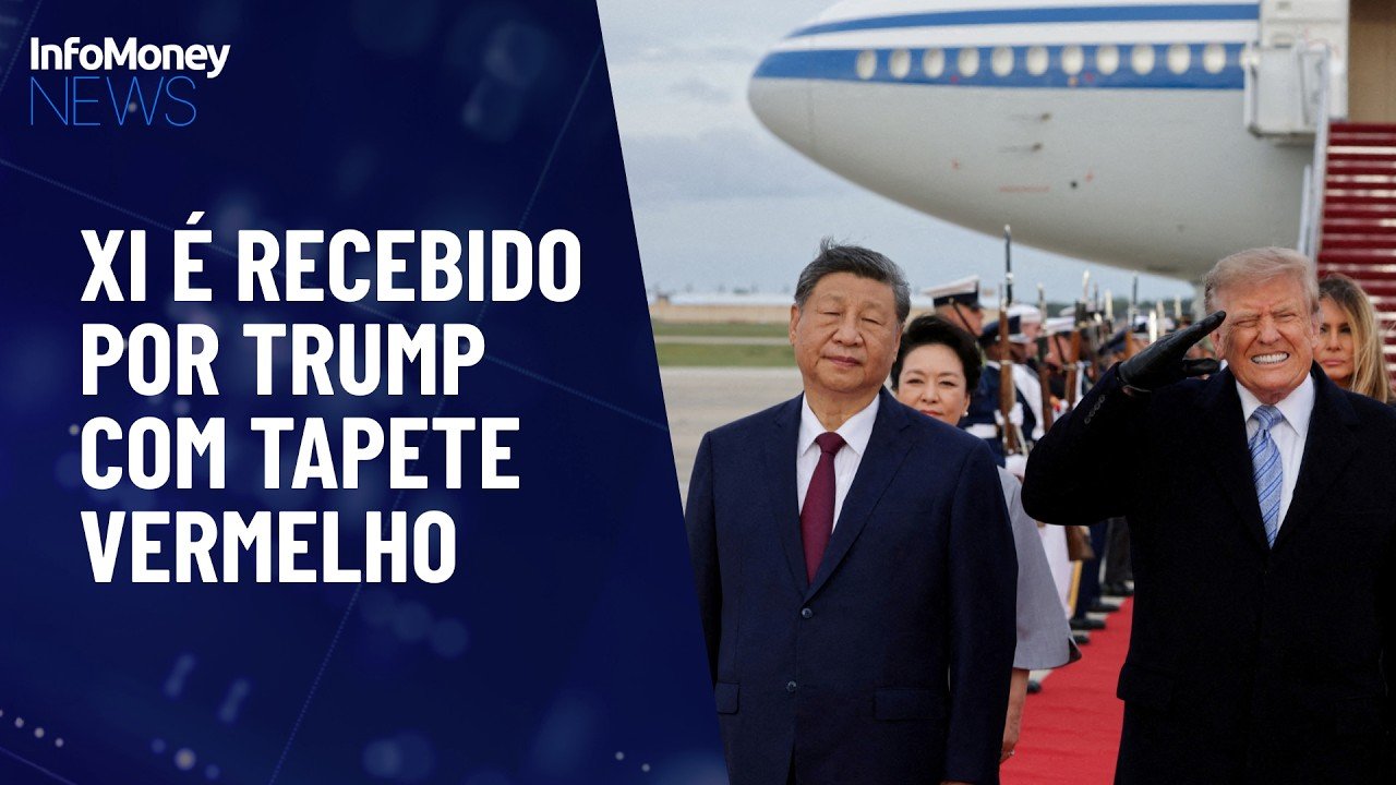 Xi Jinping é recebido com tapete vermelho por Trump em visita aos EUA | InfoMoney News