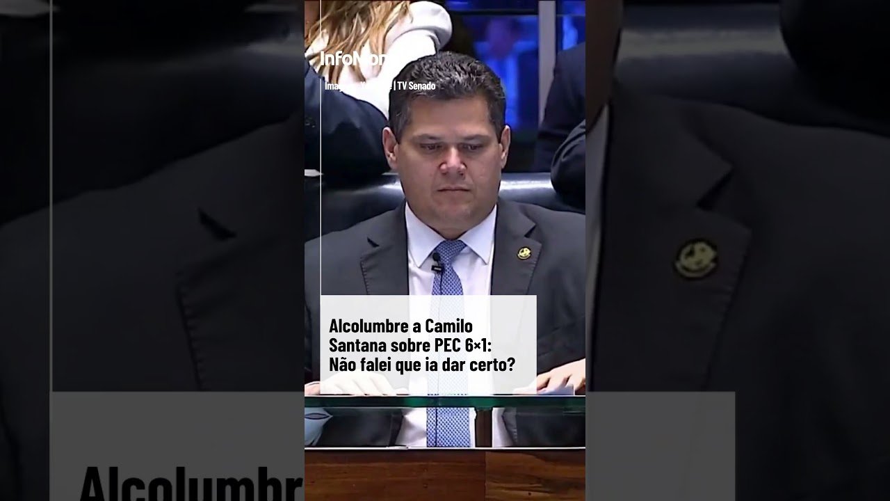 Alcolumbre a Camilo Santana sobre PEC 6×1 Não falei que ia dar certo