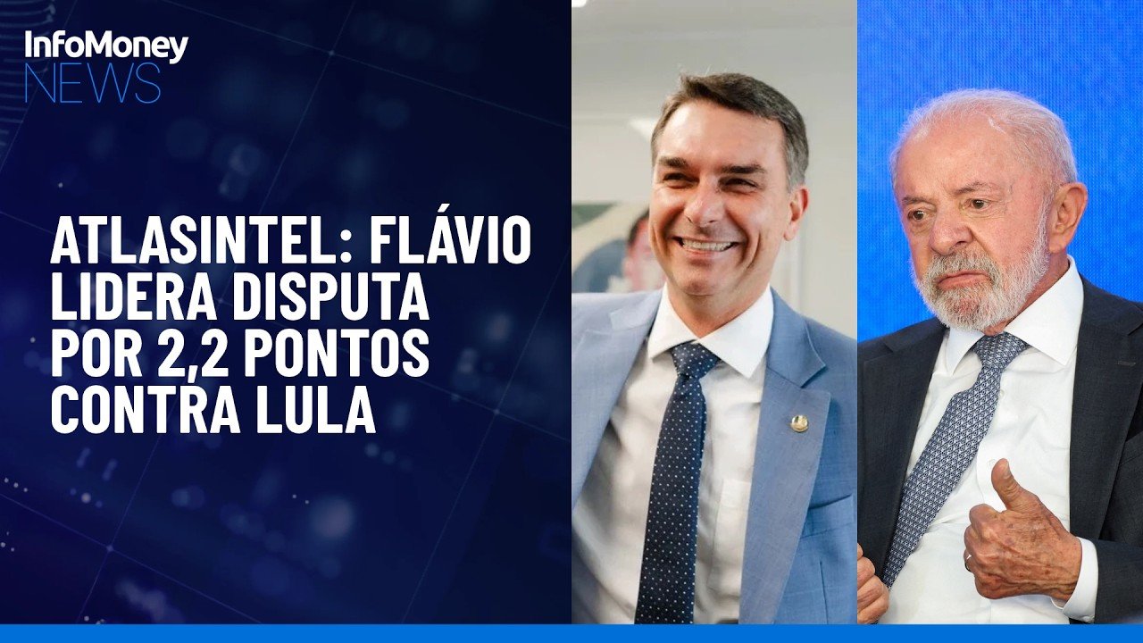 AtlasIntel: Flávio oscila para baixo, mas lidera disputa contra Lula | InfoMoney News