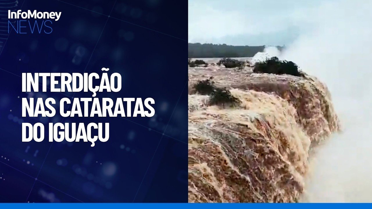 Cataratas do Iguaçu: maior vazão do ano provoca interdição de passarela e trilhas | InfoMoney News