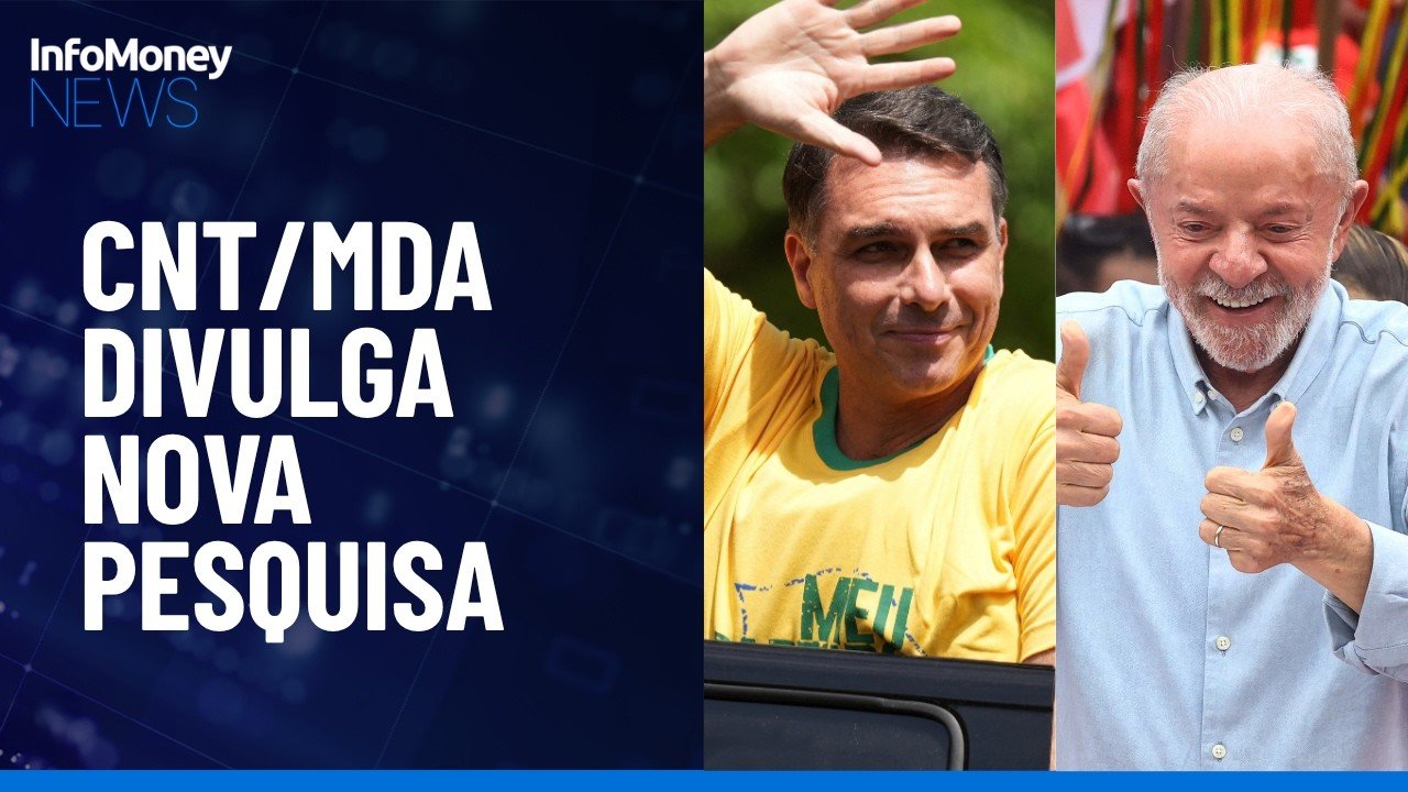 CNT/MDA: Lula tem 47,8% e Flávio, 42,1% no 1º turno | InfoMoney News