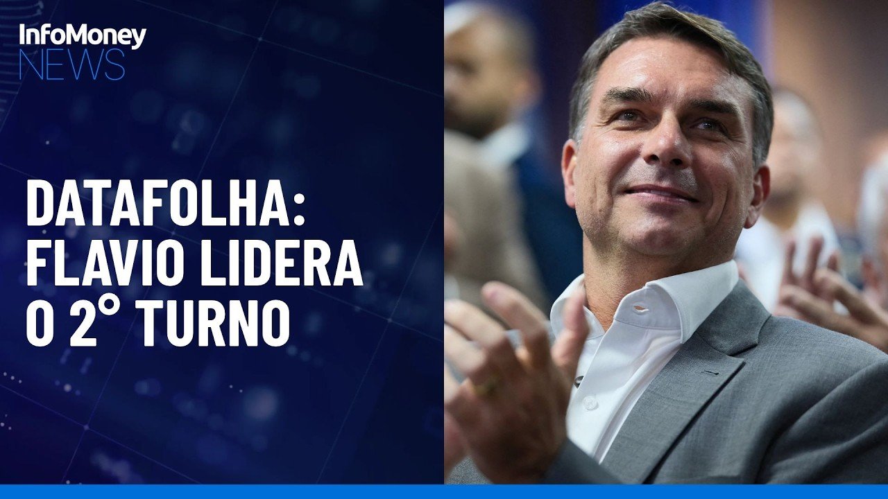 Datafolha: Flávio Bolsonaro lidera 2º turno com 52%; Lula tem 48% | InfoMoney News