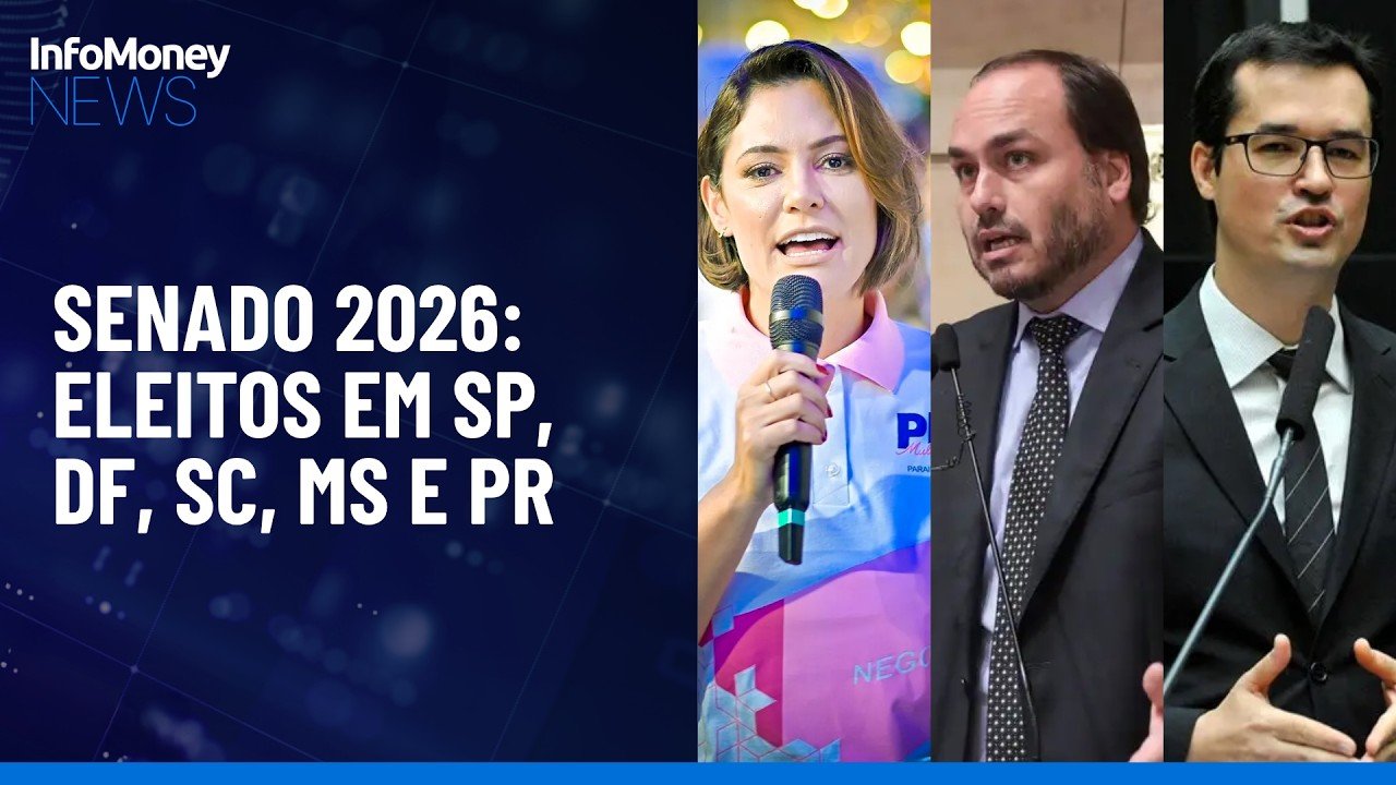 Eleições 2026: Veja quem foram os eleitos para o Senado em SP, DF, SC, MS e PR | InfoMoney News