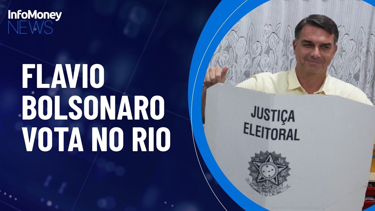 Flavio Bolsonaro vota no Rio de Janeiro | InfoMoney News