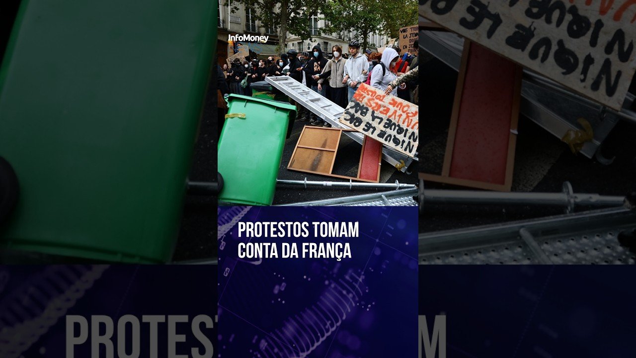 França: Estudantes voltam a bloquear liceus e ampliam pressão por verbas na educação| InfoMoney News