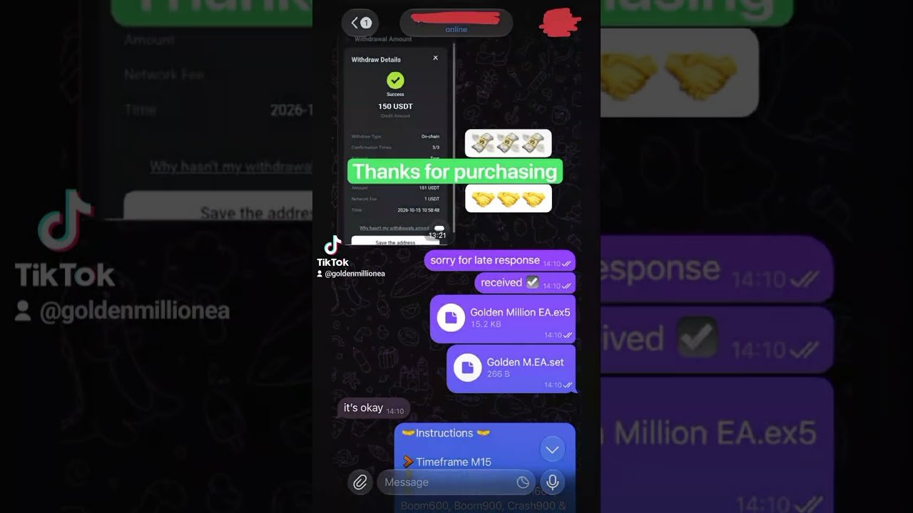 Golden Million EA 🤖 | AI Auto Trading Robot for Boom & Crash | MT5 Deriv Trading #trading #fyp