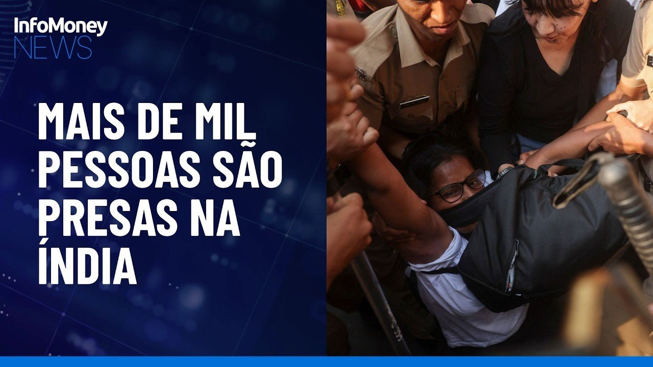 Índia prende líderes do movimento ‘Baratas’ e detém mais de mil manifestantes | InfoMoney News