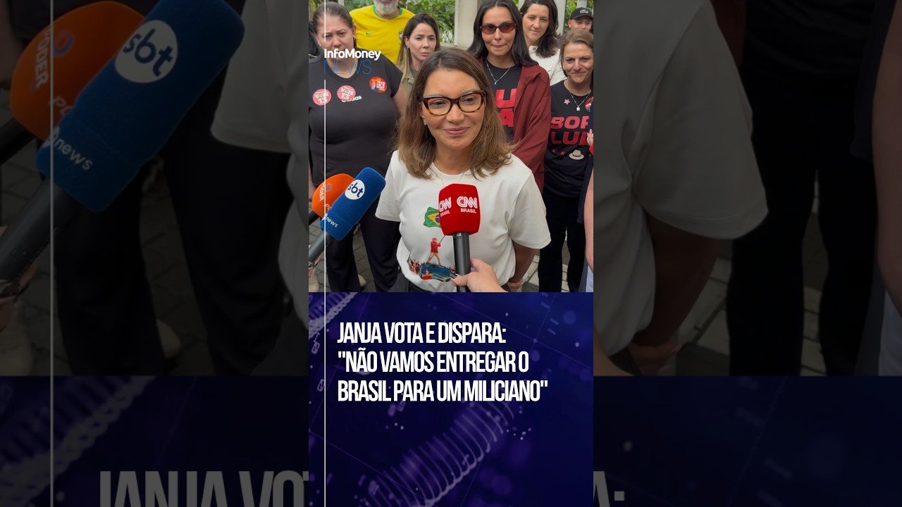Janja vota em São Paulo e faz críticas duras a Flávio Bolsonaro | InfoMoney News