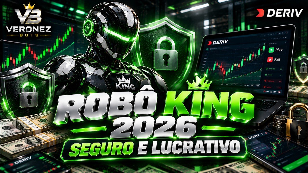 LUCRANDO COM ROBÔ KING – conta Real Deriv.com