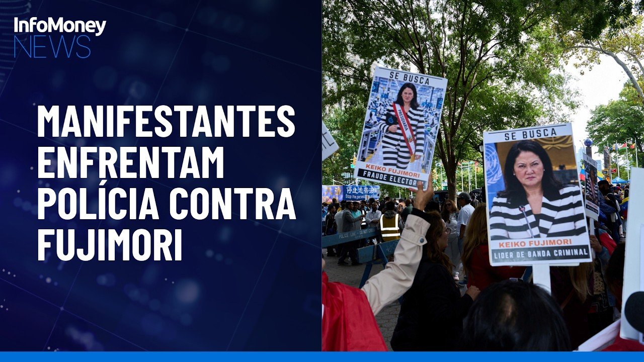 Manifestantes confrontam polícia contra pedido de Fujimori no Peru | InfoMoney News
