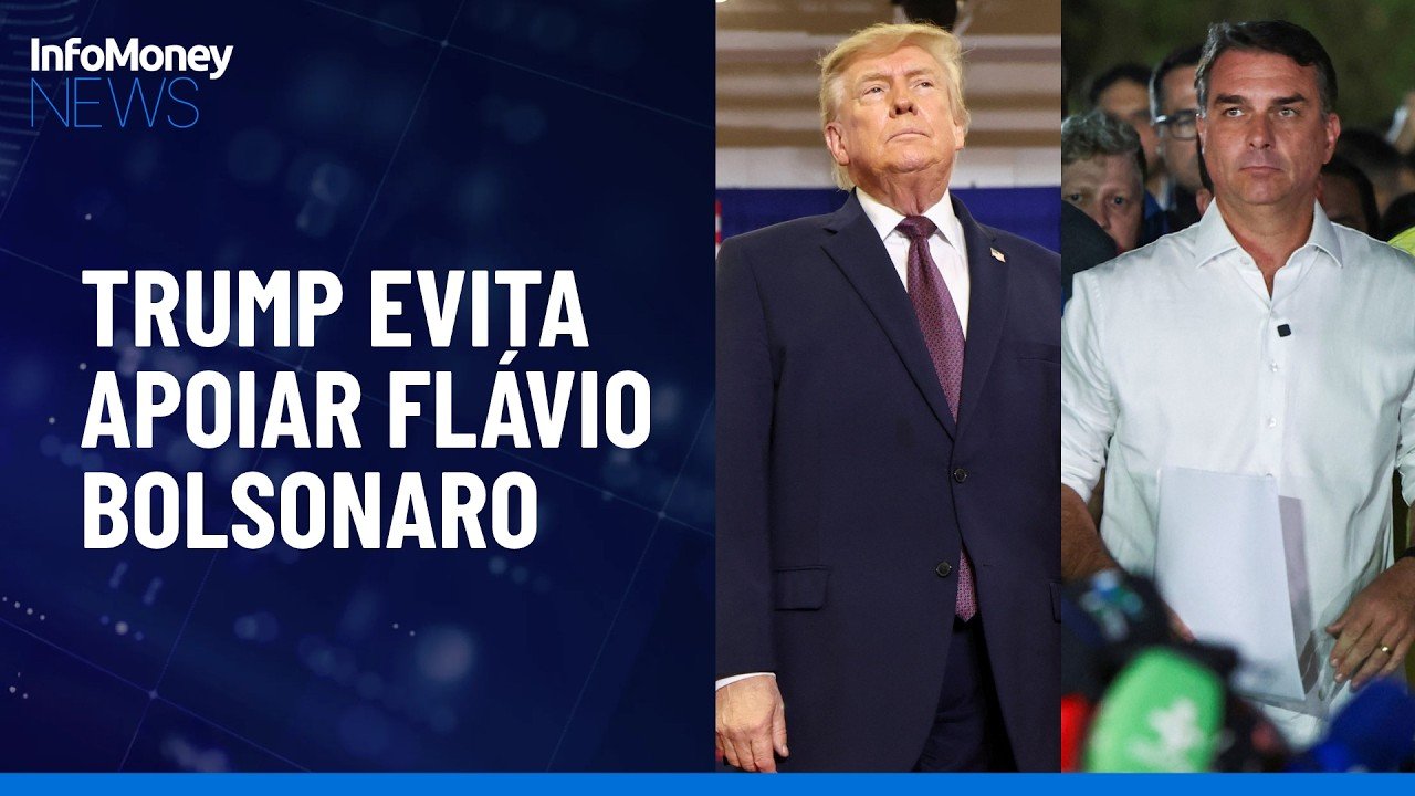 “Não vou me envolver”: Trump evita apoiar Flávio Bolsonaro após carta | InfoMoney News