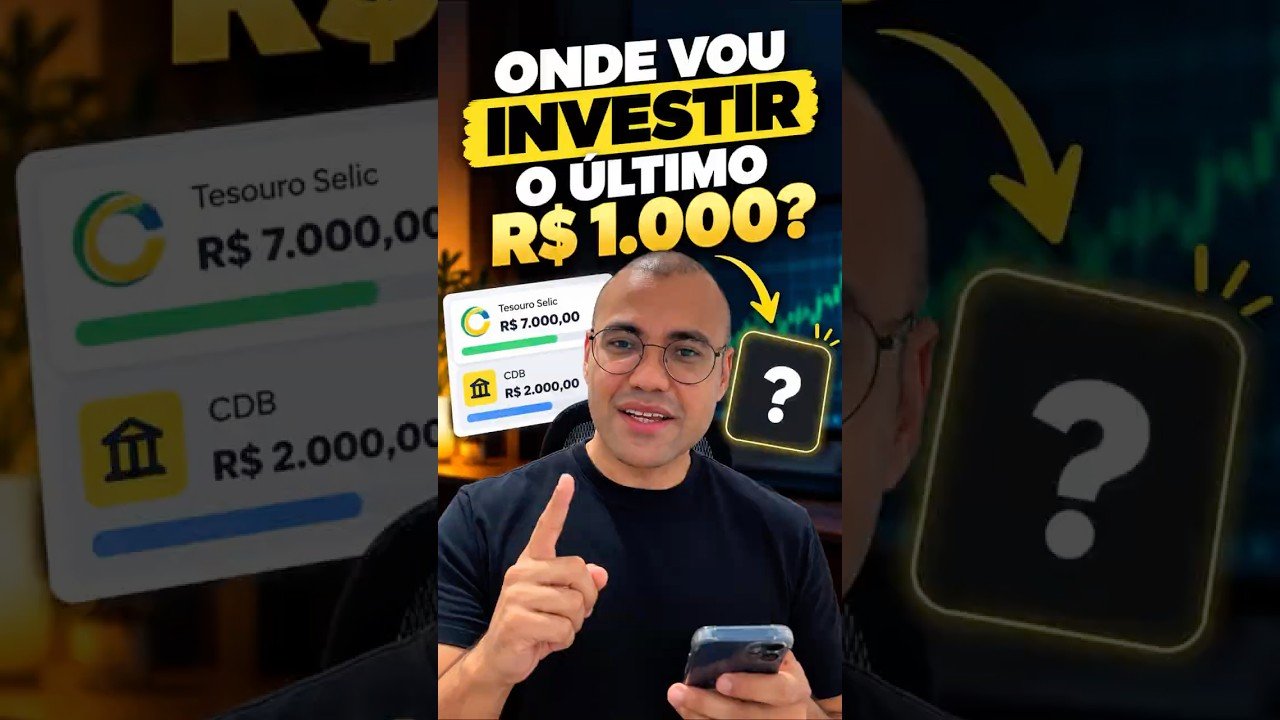 Onde investir R$ 1.000? Completando minha carteira de R$ 10 mil 📈