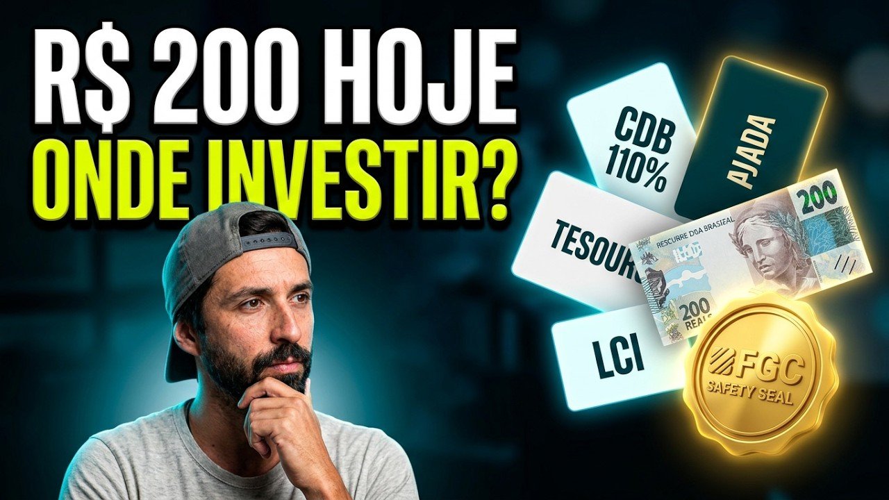 Onde investir R$ 200 hoje? 5 Opções que Trazem Segurança e ALTO Rendimento Primo Pobre & Irmãos Dias
