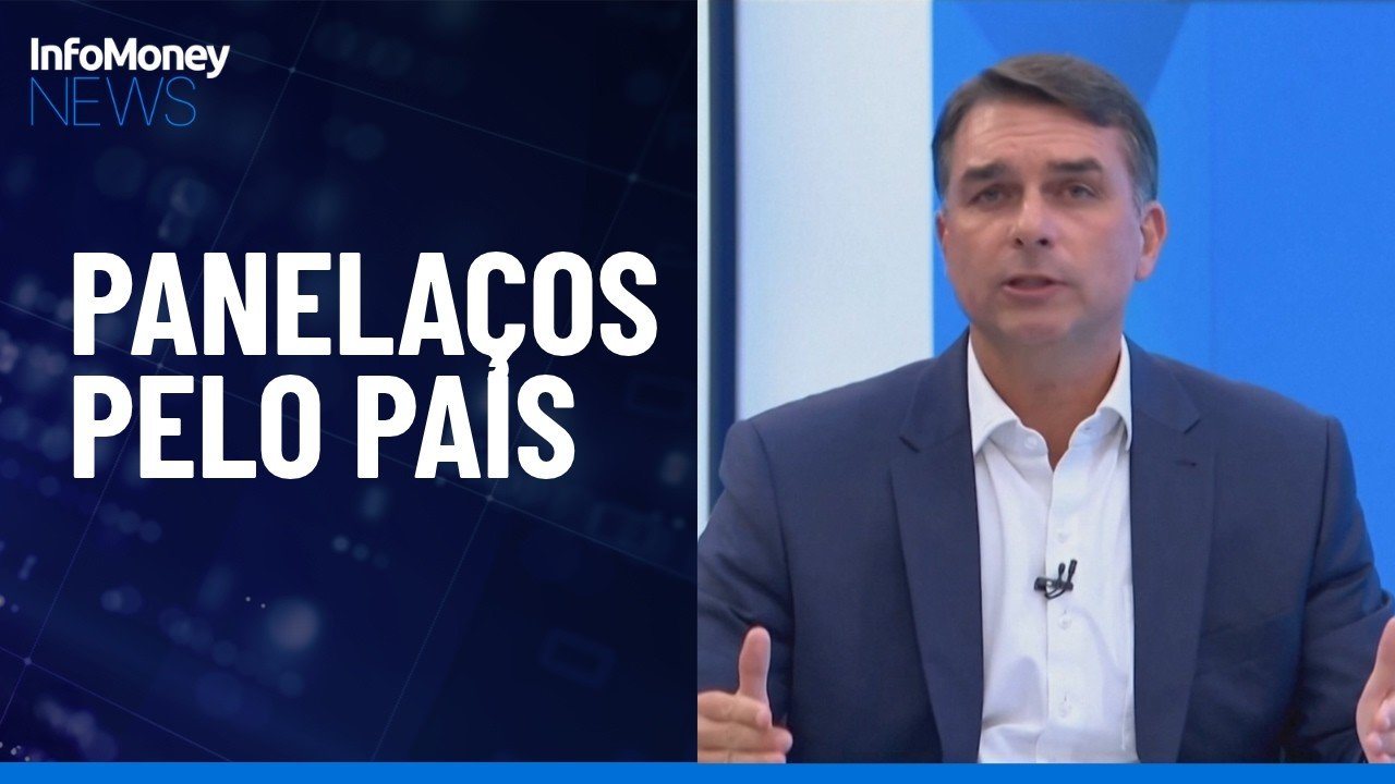 Panelaços marcam entrevista de Flávio Bolsonaro à TV Globo em várias cidades | InfoMoney News