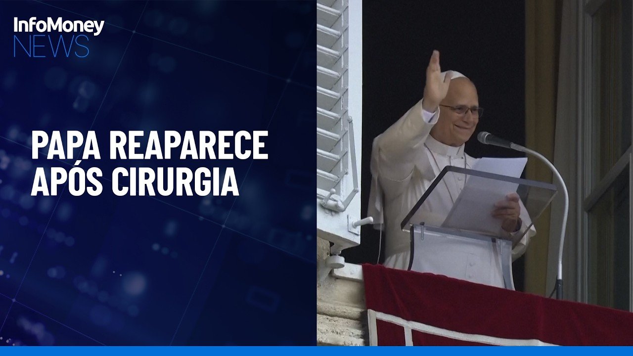 Papa Leão XIV reaparece após cirurgia de câncer no pulmão | InfoMoney News
