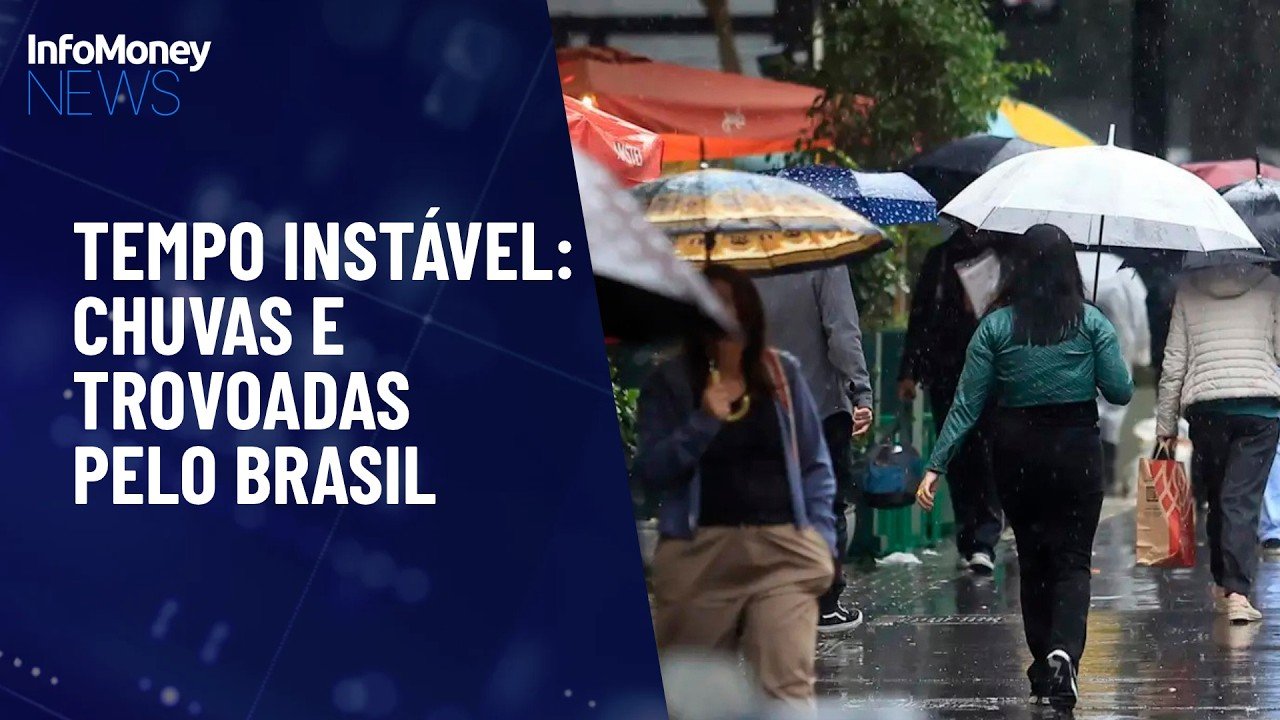 Previsão do tempo: Brasil tem calor e aviso amarelo de tempestades | InfoMoney News