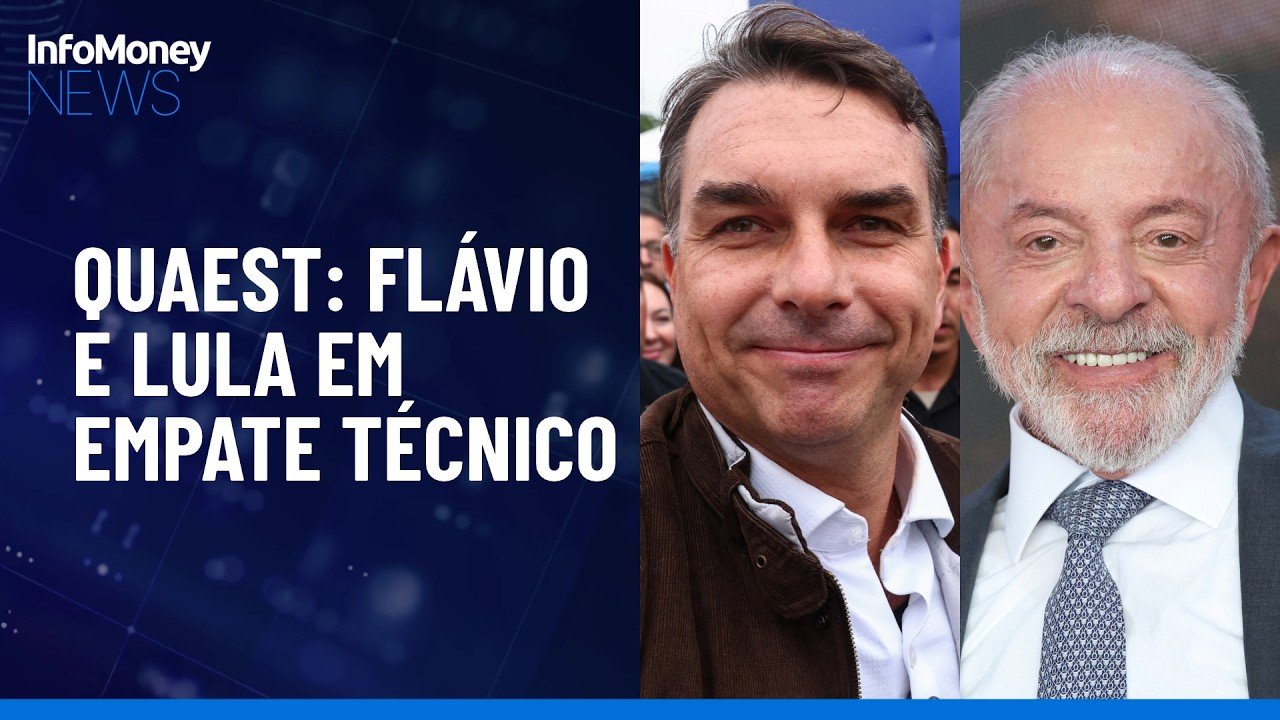 Quaest: No 2º turno, Flávio Bolsonaro conquista 46% dos votos; Lula tem 44% | InfoMoney News